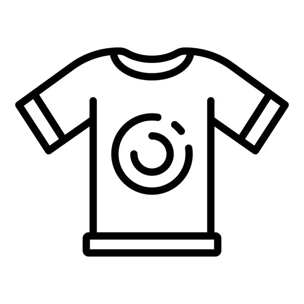 Cycling tshirt icon, outline style — Stock Vector