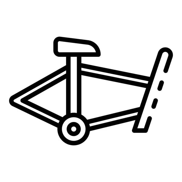 Icono de marco de bicicleta, estilo de contorno — Vector de stock