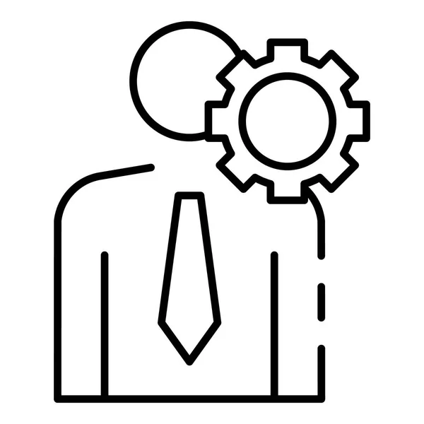 Business corporate man icon, outline style