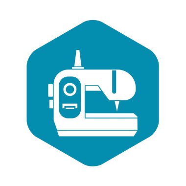 Dikiş makinesi simgesini, basit tarzı