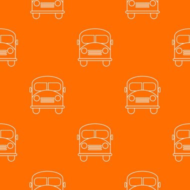 Okul Otobüs desen vektör turuncu