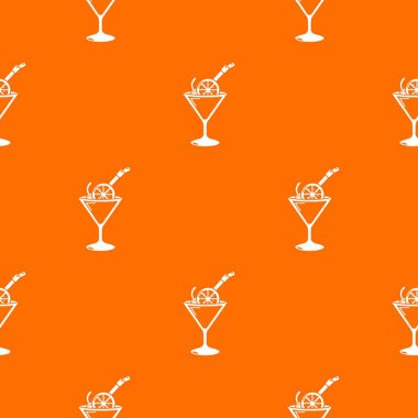 Kokteyl desen vektör turuncu