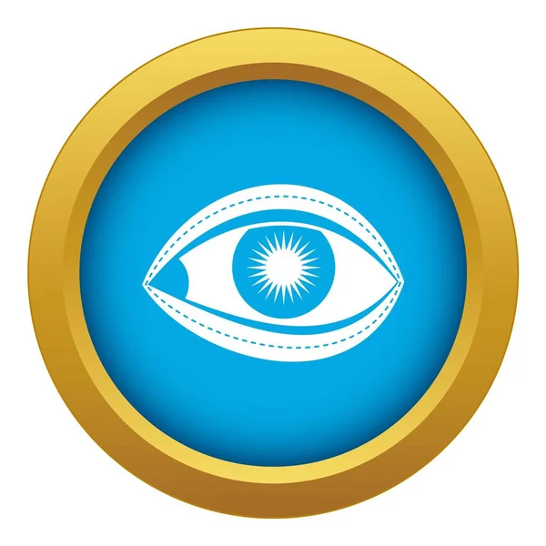 Plastische chirurgie van Eye icon Blue vector geïsoleerd — Stockvector