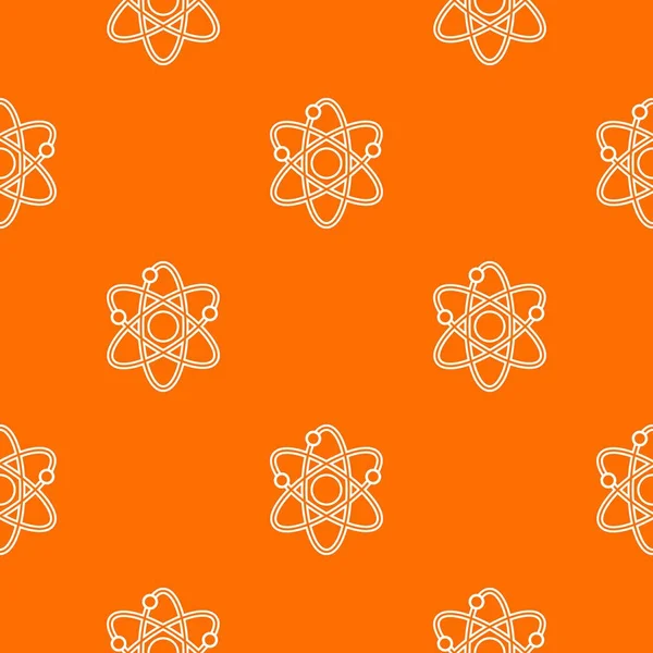 Atom pattern vettore arancione — Vettoriale Stock