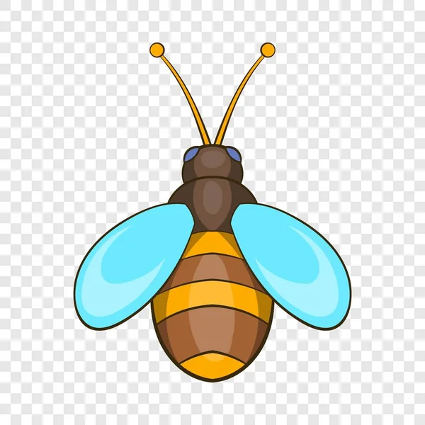 Bee ikon, tecknad stil — Stock vektor
