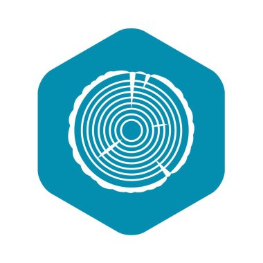 Ağaç halkası simgesi basit tarzı