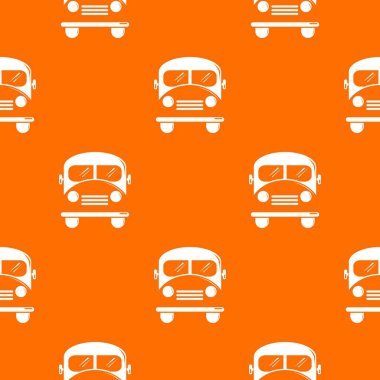 Okul Otobüs desen vektör turuncu