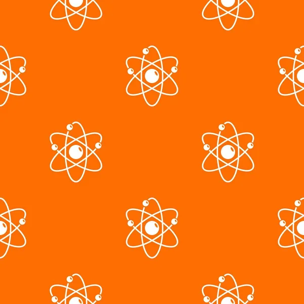 Atom pattern vector orange — Stock Vector