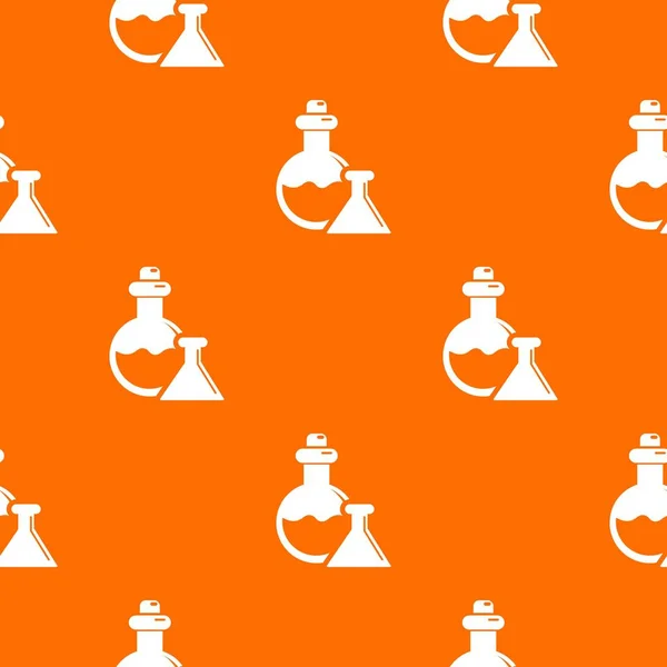 Flask pattern vector orange — Stock Vector