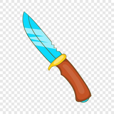 Bıçak simgesi avcılık, karikatür tarzı