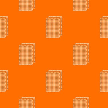 Bisküvi dondurma desen vektör turuncu