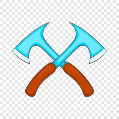 İki çapraz eksen simgesini, karikatür tarzı