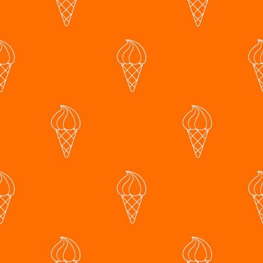 Limon dondurma desen vektör turuncu