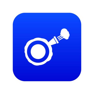 Balayı minder simgesine dijital mavi