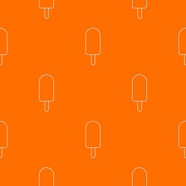 Çikolatalı dondurma desen vektör turuncu