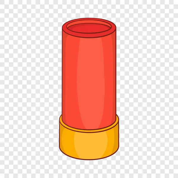 Shotgun shell pictogram, cartoon stijl — Stockvector