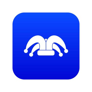 Palyaço şapkası Icon dijital mavi