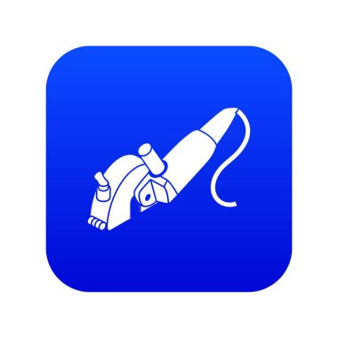 Açı değirmeni mavi simge vektör korumak