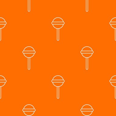 Yuvarlak lolipop desen vektör turuncu