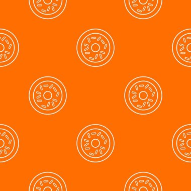 Çörek desen vektör turuncu