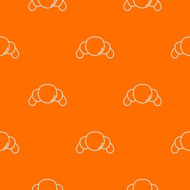 Croissant desen vektör turuncu