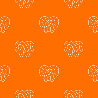 Pretzel desen vektör turuncu