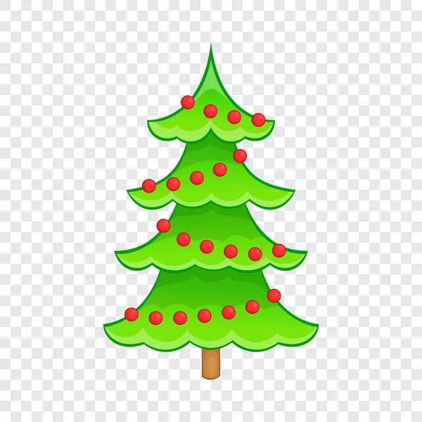 Kerstboom icoon, cartoon stijl — Stockvector