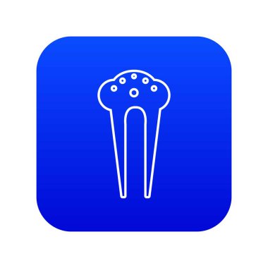 Saç Fix klip simgesi mavi vektör