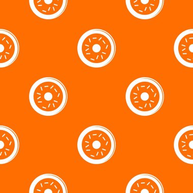 Çörek desen vektör turuncu