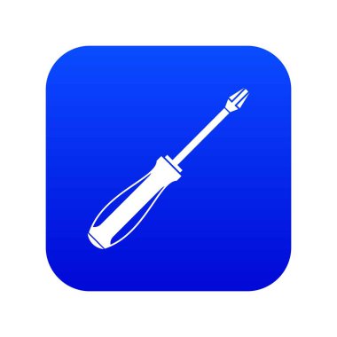 Tornavida simgesi dijital mavi