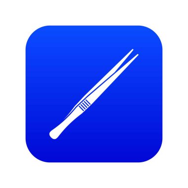 Tweezers simge dijital mavi