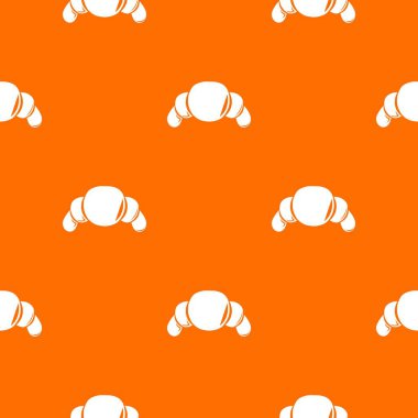 Croissant desen vektör turuncu