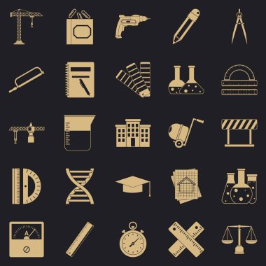 Bölücü Icons set, basit tarzı