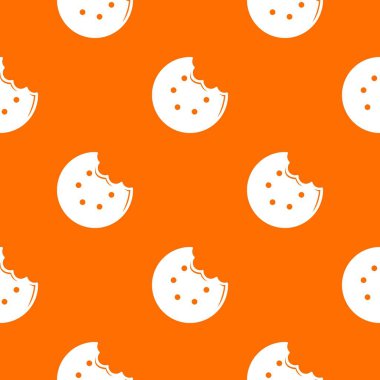 Lokma bisküvi desen vektör turuncu