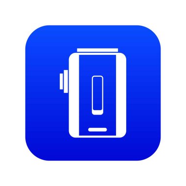 Şarj simgesi dijital mavi