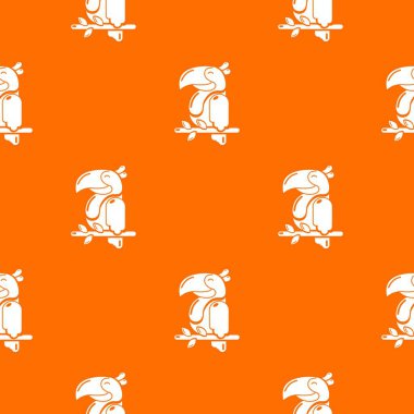 Parrot desen vektör turuncu