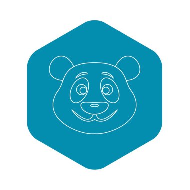 Ayı Panda simgesi, anahat stili