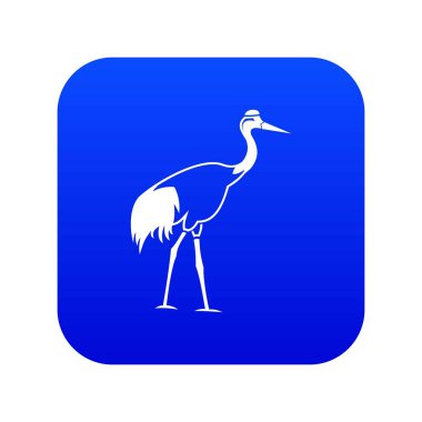 Stork simgesi dijital mavi