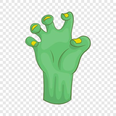 Zombi el simgesi, karikatür tarzı