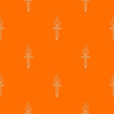 Pusula desen vektör turuncu