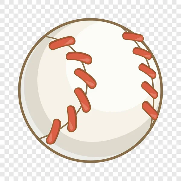 Palla da baseball icona, stile cartone animato — Vettoriale Stock