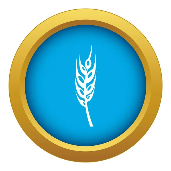 Barley spike icon blue vector isolated — Stock Vector