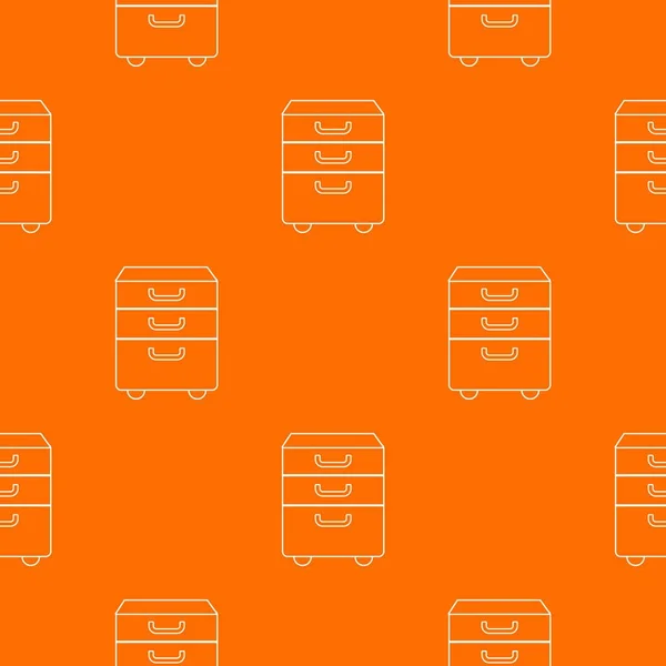 Office closet pattern vector orange — Stock Vector