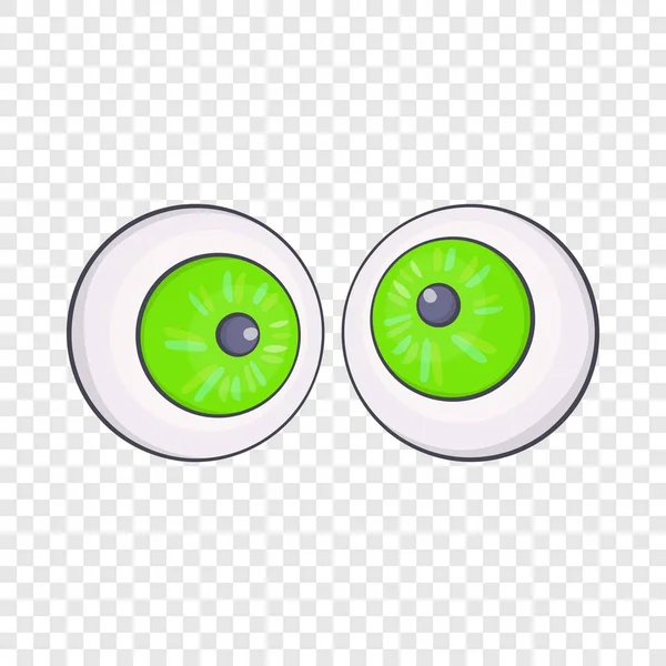 Icône yeux Halloween, style dessin animé — Image vectorielle