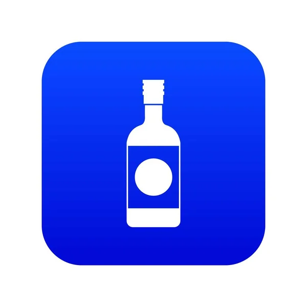 Japanse sake icon digitale blauw — Stockvector