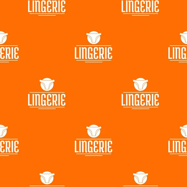 Lencería diseño patrón vector naranja — Archivo Imágenes Vectoriales