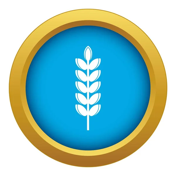 Big grain spike icon blue vector isolated — Stock Vector