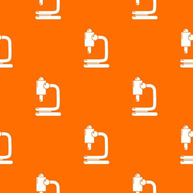 Mikroskop desen vektör turuncu