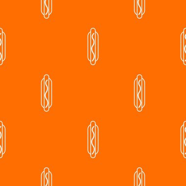 Sıcak köpek desen vektör turuncu