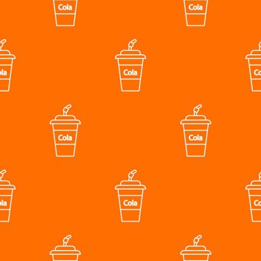 Cola plastik cam desen vektör turuncu